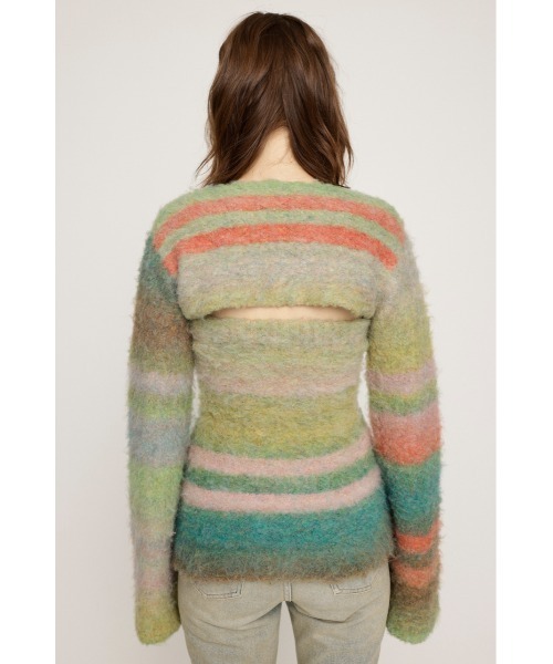 ニット セーター GRADATION BOUCLE 2P TOPS グラデーション ブークレ 2ピー トップス レディース セール】GRADATION BOUCLE 2P TOPS グラデーション ブークレ 2