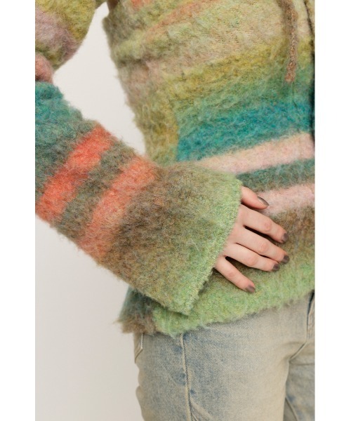 SLY ニット セーター GRADATION BOUCLE 2P TOPS グラデーション