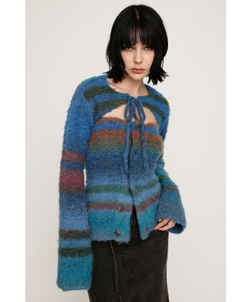 ニット セーター GRADATION BOUCLE 2P TOPS グラデーション ブークレ 2ピー トップス レディース セール】GRADATION BOUCLE 2P TOPS グラデーション ブークレ 2