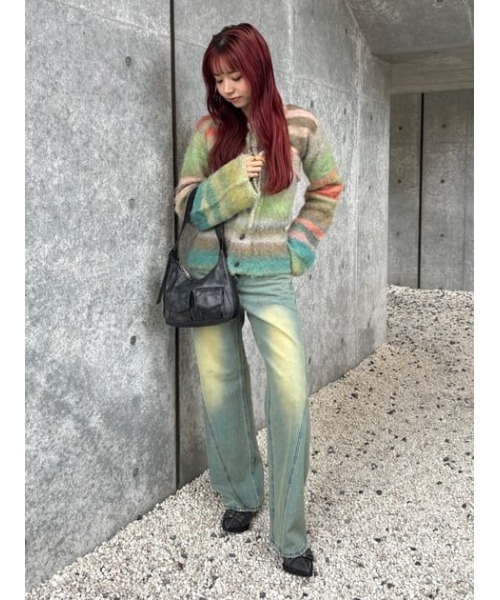 SLY ニット セーター GRADATION BOUCLE 2P TOPS グラデーション