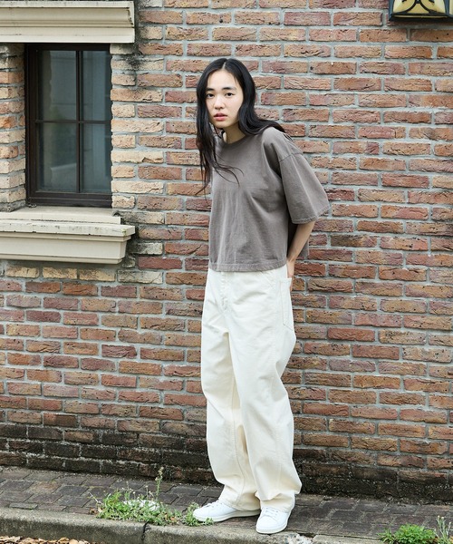 HYEON売り切れ人気商品！ピンク カットアウトスリーブ Tシャツ HYEON売り切れ人気商品！ピンク カットアウトスリーブ Tシャツ