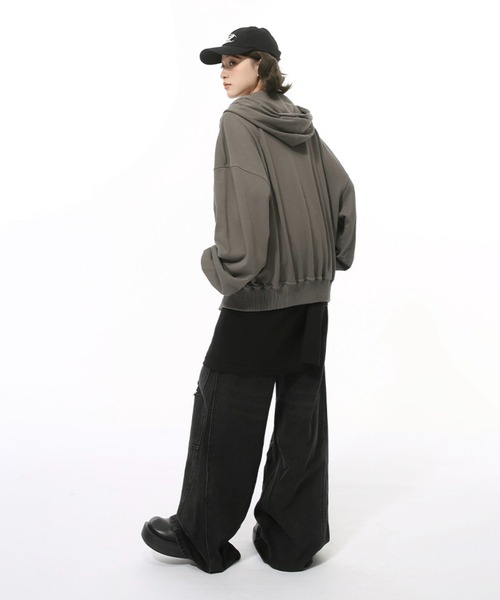 WESTBOY（ウエストボーイ） パーカー オーバーサイズ ジップパーカー