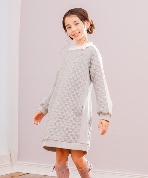 組曲（KUMIKYOKU） ワンピース 「110-140cm」ダイヤキルト ワンピース
