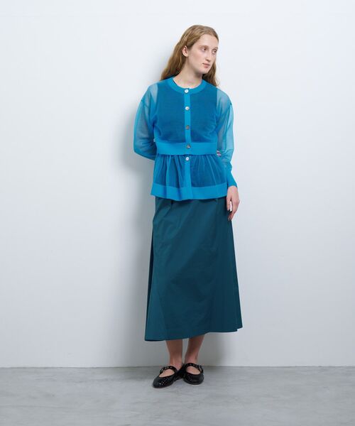 LANVIN en Bleu カーディガン シアーレイヤードカーディガン