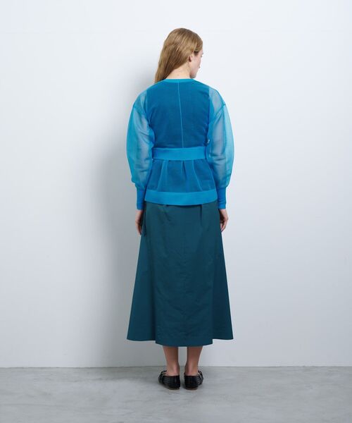 LANVIN en Bleu カーディガン シアーレイヤードカーディガン