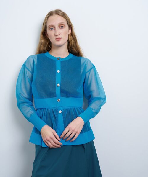 【美品】LANVIN on blue カーディガン　ジャケット LANVIN en Bleu(ランバン オン ブルー)｜ショートメニーウェイ