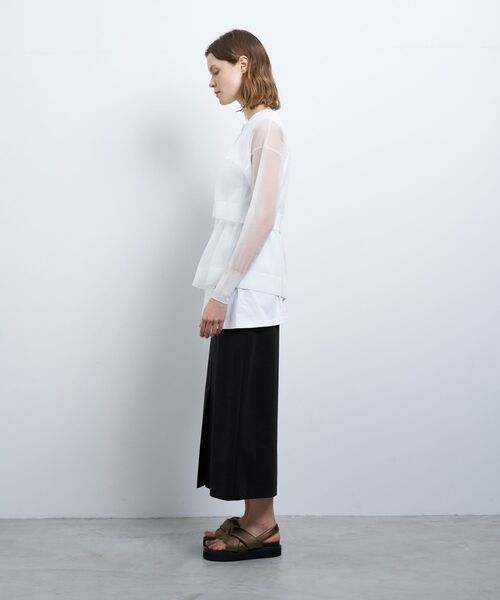 ☆LANVIN en Bleu/ランバンオンブルー☆七分袖ロングカーディガン36