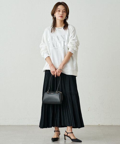 Loungedress tシャツ 2WAYロゴスウェット レディース : ZOZOTOWN