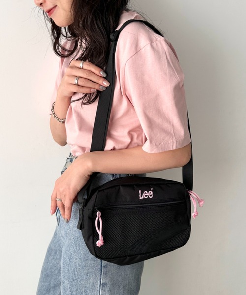 星月夜ジョリーフルール♡身軽お出かけショルダーバッグ♡エンジ合皮 Lee ショルダーバッグ バッグ Lee/リー 推し活 ヨコ ショルダー