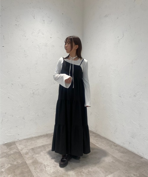 tシャツ フレアスリーブトップス レディース raffime tシャツ フレアスリーブチョーカー付きトップス