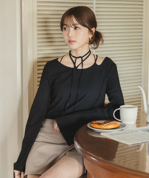 tシャツ フレアスリーブトップス レディース ROPE' PICNIC tシャツ 「UVカット・接触冷感」Cutee レース