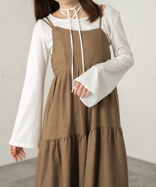 tシャツ フレアスリーブトップス レディース ROPE' PICNIC tシャツ 「UVカット・接触冷感」Cutee レース