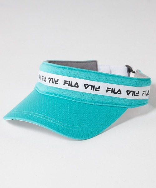 FILA GOLF サンバイザー ロゴテープ 軽量サンバイザー レディース