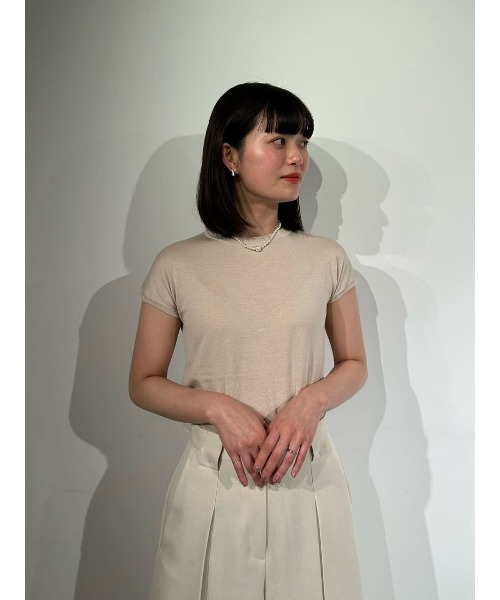 美品！50%オフ最新Theory25SS半袖ニットPOINTELLE TEE 美品！50%オフ最新Theory25SS半袖ニットPOINTELLE TEE