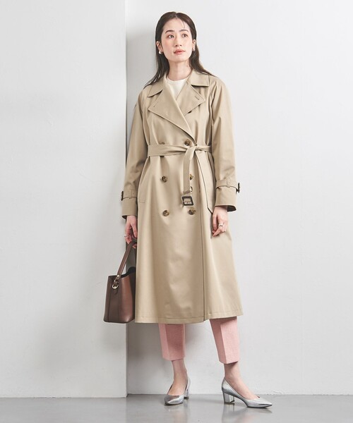 24SS BEAUTY&YOUTH コットンブレンドギャバ トレンチコート　撥水 UNITED ARROWS トレンチコート コート コットンギャバ