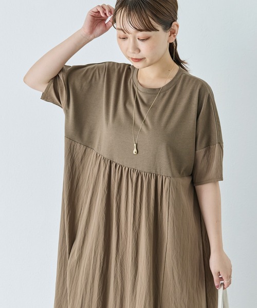 LAVEANGE ワンピース 異素材切替ワンピース : ZOZOTOWN Yahoo!店