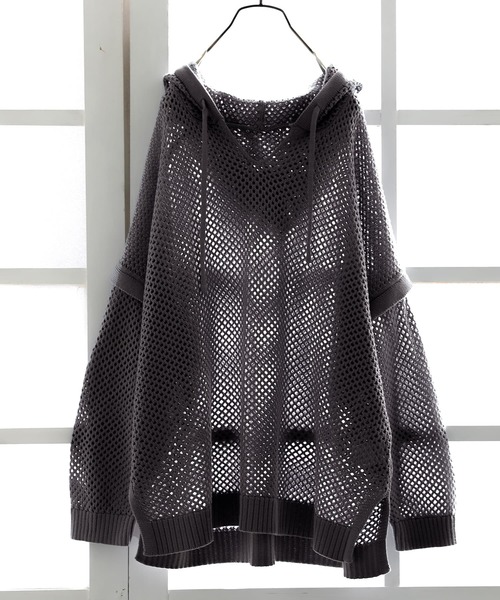 「n'OrLABEL」 ニットパーカー FREE ベージュ レディース_画像3