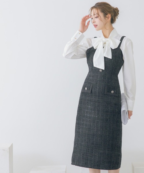 ジャケットとワンピースのスーツ　再値下げ中 ULTIMA ladyワンピース（LAGUNAMOON LADYジャガードレース