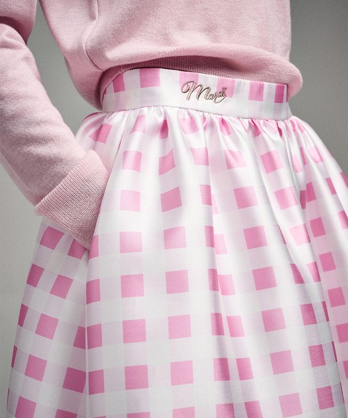 スカート VOLUME MINI SKIRT MICADO GINGHAM PLAID VOLUME MINI SKIRT MICADO GINGHAM PLAID（スカート）｜Mardi