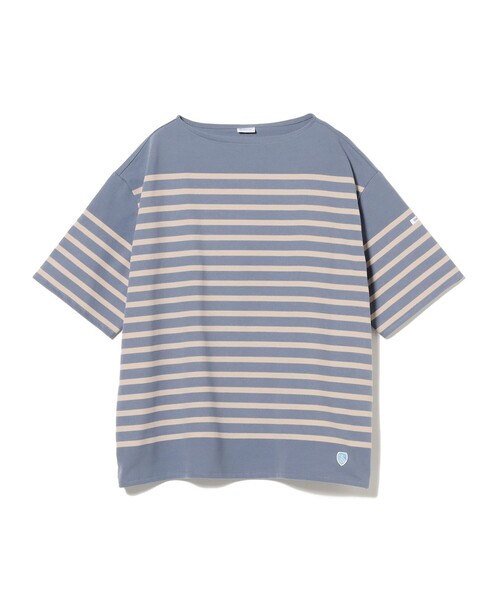 未使用　ORCIVAL オーシバル　ボートネックショートスリーブプルオーバー ORCIVAL tシャツ / ボートネック ショートスリーブ プルオーバー