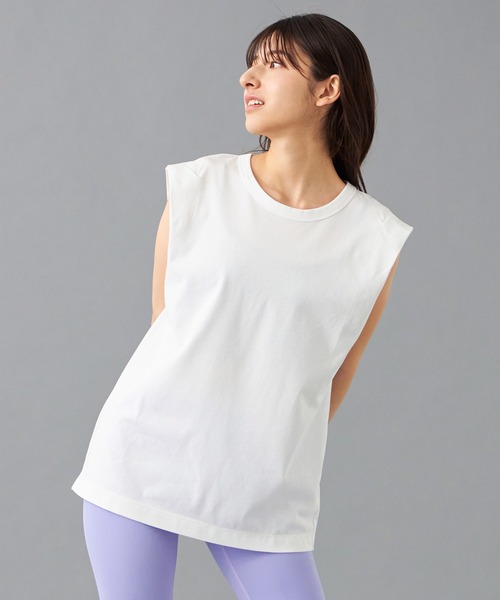 tシャツ HandsomeCotton ノースリーブTシャツ レディース