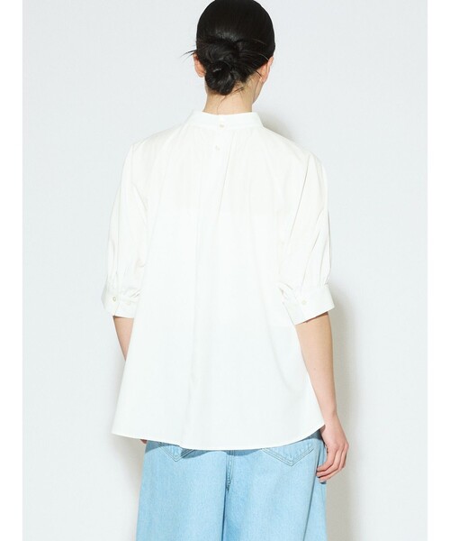 ブラウス シャツ MIDIUMISOLID for Ladies ハイネックカラーパフブラウス レディース セール】MIDIUMISOLID for Ladies ハイネックカラーパフブラウス