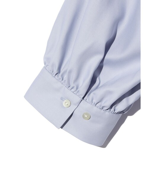 ブラウス シャツ MIDIUMISOLID for Ladies ハイネックカラーパフブラウス レディース MIDIUMISOLID for Ladies ハイネックカラーパフブラウス（シャツ