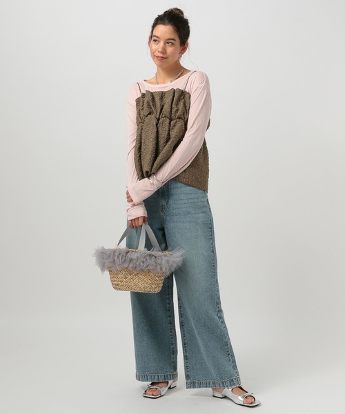 BAYFLOW（ベイフロー） キャミソール フクレジャガードキャミビスチェ