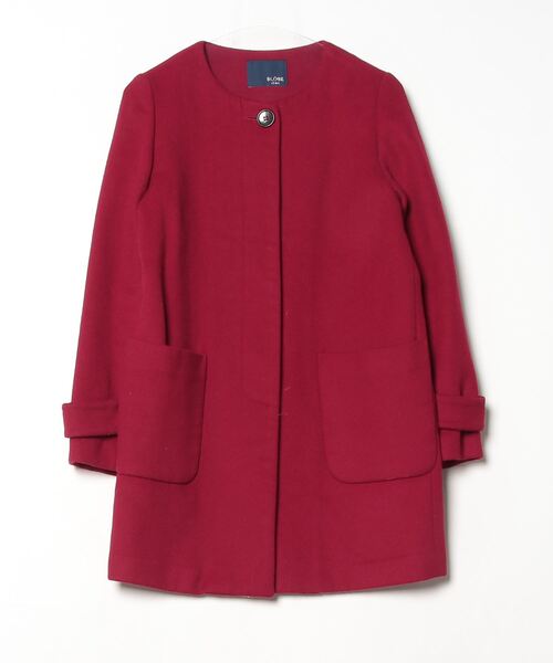 SLOBE IENA（スローブイエナ） ノーカラーコート - レッド レディース