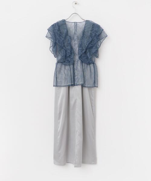 ワンピース kaene レースフリルドッキングドレス : ZOZOTOWN Yahoo!店