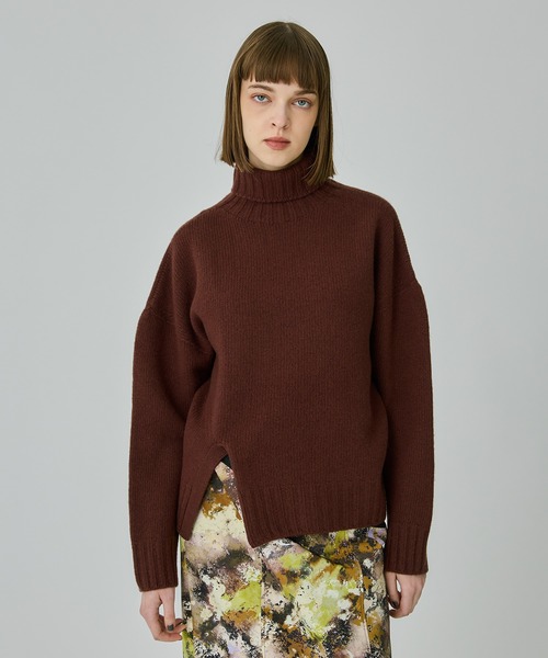 「UNITED TOKYO」 タートルネックニット FREE イエロー レディース_画像3