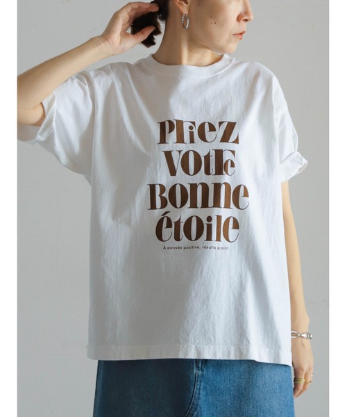tシャツ フレンチフレーズPT　半袖TEE レディース FIL DE FER tシャツ フレンチフレーズPT 半袖TEE レディース