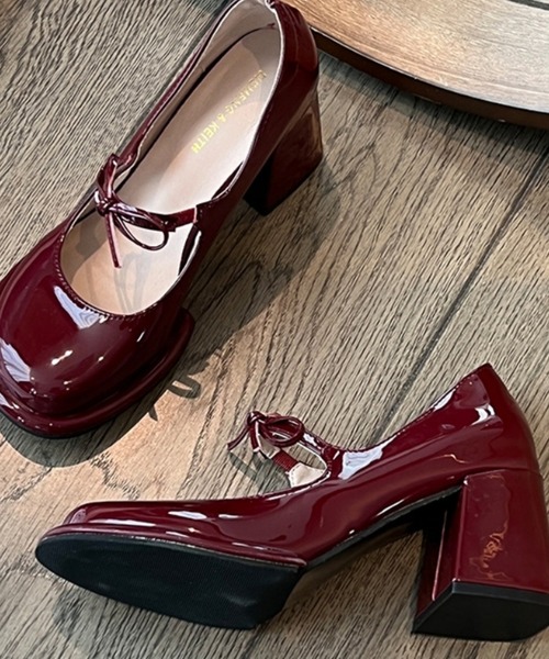 パンプス 厚底リボン付きパンプス : ZOZOTOWN Yahoo!店 - 通販