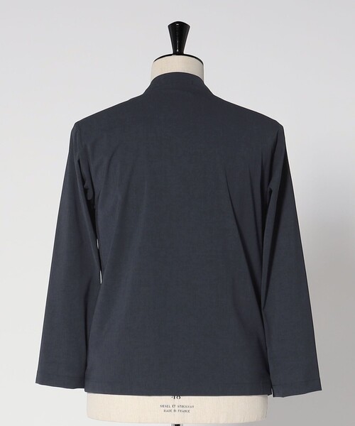 GREEN LABEL RELAXING ノーカラージャケット 38 ネイビー green label relaxing 「green relaxing」 ノーカラージャケット