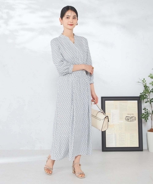 ワンピース カシュクール柄ワンピースの画像