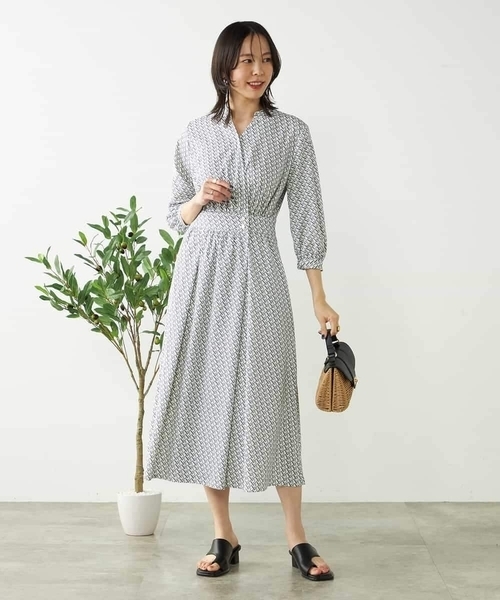 ワンピース カシュクール柄ワンピースの画像