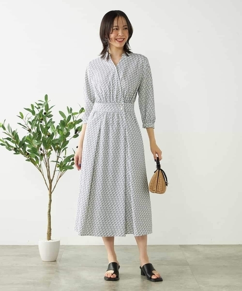 ワンピース カシュクール柄ワンピースの画像