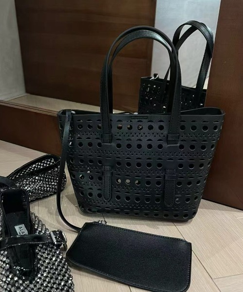 ブラック かごバッグ 即購入OKです 30cm ブラック かごバッグ 未使用に近い 30cm - メルカリ