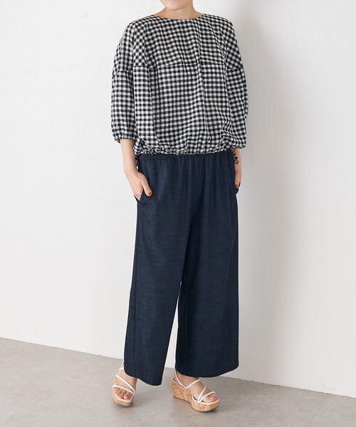 「BEARDSLEY」 7分袖ブラウス FREE グレー レディース