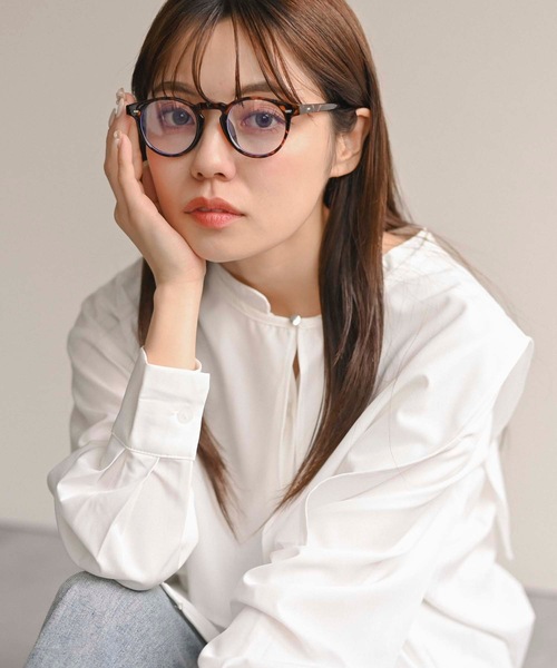 FLANEEK. 伊達メガネ メガネ 眼鏡 ボストンメガネ レディース