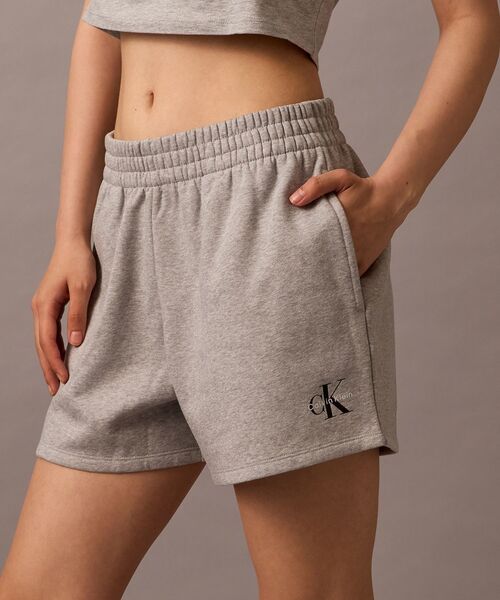   CKモノグラムロゴ ポケット フリースショーツ Calvin Klein CKモノグラムロゴ ポケット フリースショーツ