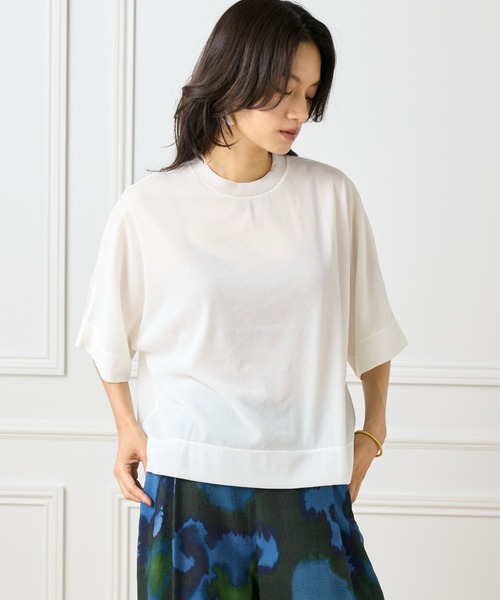 tシャツ トリコットシフォン シアーオーバーサイズカットソー レディース