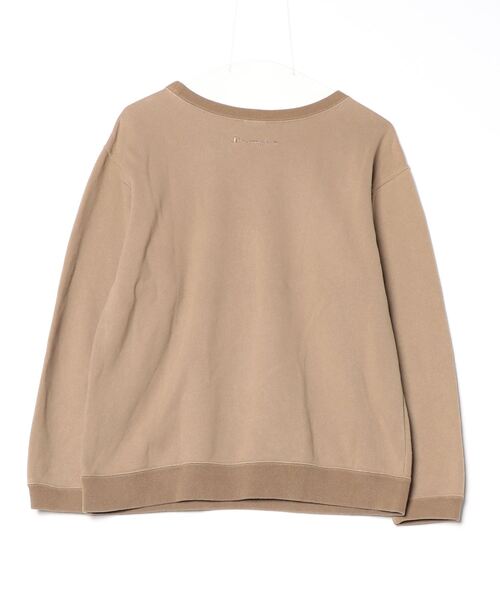 「Champion」 ワンポイントスウェットカットソー S ブラウン メンズ