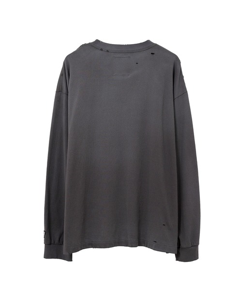 ■ MIHARA YASUHIRO ■ Dog ブリーチ加工 ロンT MAISON MIHARA YASUHIRO tシャツ Dog Printed Embellished