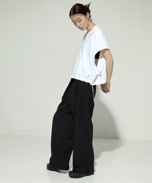 UJOH tシャツ 「UJOH/ウジョー」「STUDIOUS別注」Drawcord Short