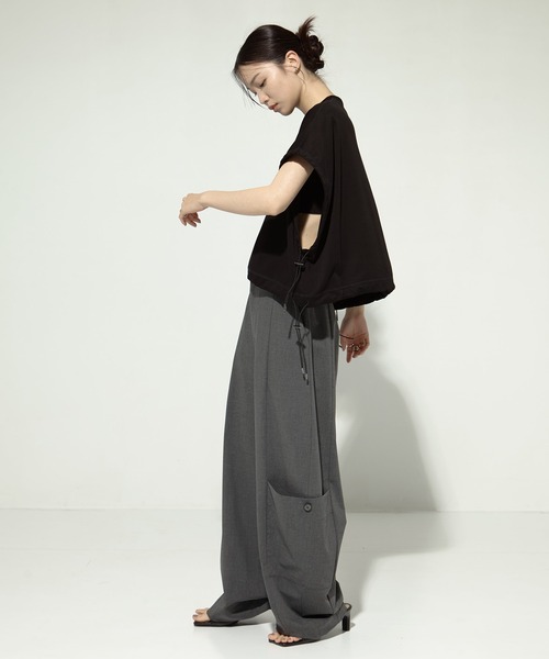 UJOH tシャツ 「UJOH/ウジョー」「STUDIOUS別注」Drawcord Short