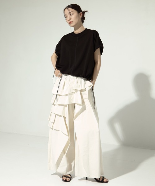 UJOH tシャツ 「UJOH/ウジョー」「STUDIOUS別注」Drawcord Short