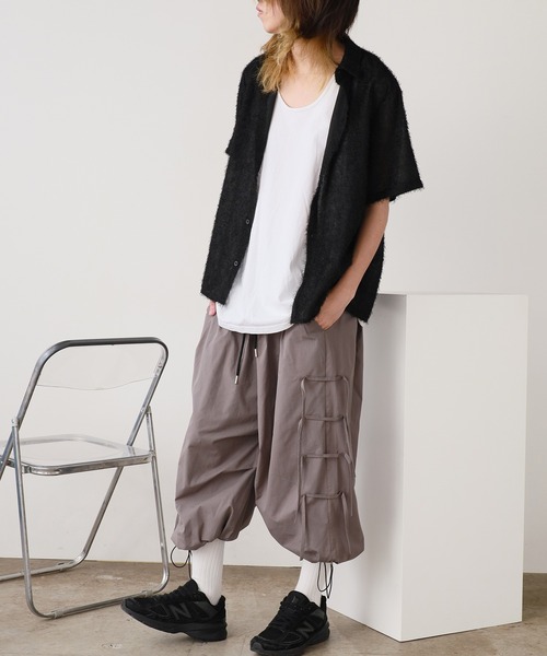 ROOP TOKYO パンツ サイド紐デザインワイドパンツ レディース