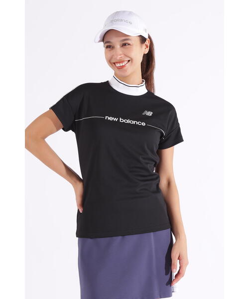 tシャツ 「new balance golf」接触冷感 UVカット 半袖 モックネック プルオーバー (WOMENS) レディース