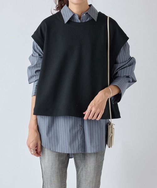 BEARDSLEY 黒 半袖 トップス 新品未使用 BEARDSLEY 「BEARDSLEY」 半袖カットソー FREE ブラック